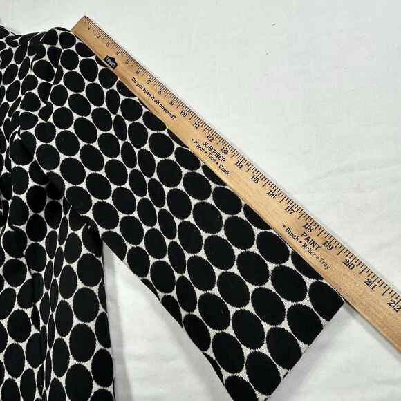 Milly of New York An Original Womens 8 Wool Blend Jacket Polka Dot Black White - Picture 15 of 16